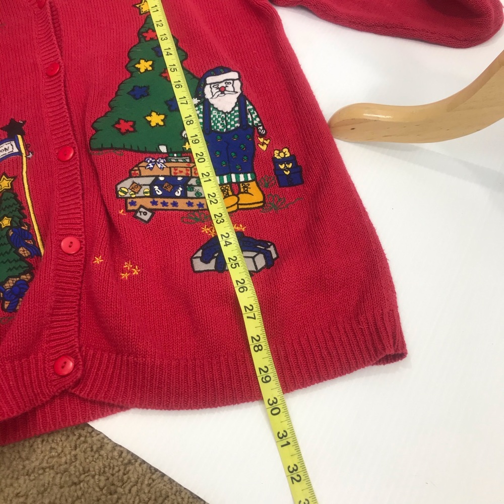 The Quacker Factory Christmas Cardigan Sz L Ugly R - Picture 7 of 8